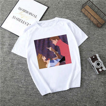 Load image into Gallery viewer, Summer Cartoon T-Shirt Princess Print Casual Woman Tshirts Harajuku Tops Aesthetics T-Shirt Punk Short Sleeve Womens T-Shirt