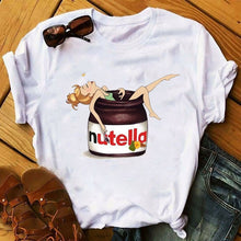 Load image into Gallery viewer, Summer Cartoon T-Shirt Princess Print Casual Woman Tshirts Harajuku Tops Aesthetics T-Shirt Punk Short Sleeve Womens T-Shirt