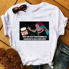 Load image into Gallery viewer, Summer Cartoon T-Shirt Princess Print Casual Woman Tshirts Harajuku Tops Aesthetics T-Shirt Punk Short Sleeve Womens T-Shirt