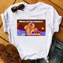 Load image into Gallery viewer, Summer Cartoon T-Shirt Princess Print Casual Woman Tshirts Harajuku Tops Aesthetics T-Shirt Punk Short Sleeve Womens T-Shirt