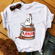Load image into Gallery viewer, Summer Cartoon T-Shirt Princess Print Casual Woman Tshirts Harajuku Tops Aesthetics T-Shirt Punk Short Sleeve Womens T-Shirt
