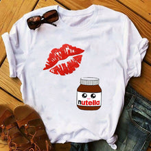 Load image into Gallery viewer, Summer Cartoon T-Shirt Princess Print Casual Woman Tshirts Harajuku Tops Aesthetics T-Shirt Punk Short Sleeve Womens T-Shirt
