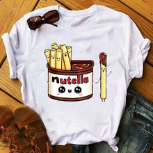 Load image into Gallery viewer, Summer Cartoon T-Shirt Princess Print Casual Woman Tshirts Harajuku Tops Aesthetics T-Shirt Punk Short Sleeve Womens T-Shirt