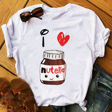 Load image into Gallery viewer, Summer Cartoon T-Shirt Princess Print Casual Woman Tshirts Harajuku Tops Aesthetics T-Shirt Punk Short Sleeve Womens T-Shirt