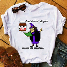 Load image into Gallery viewer, Summer Cartoon T-Shirt Princess Print Casual Woman Tshirts Harajuku Tops Aesthetics T-Shirt Punk Short Sleeve Womens T-Shirt