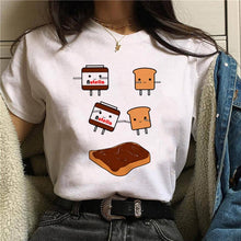 Load image into Gallery viewer, Summer Cartoon T-Shirt Princess Print Casual Woman Tshirts Harajuku Tops Aesthetics T-Shirt Punk Short Sleeve Womens T-Shirt