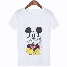 Load image into Gallery viewer, Vintage Mouse Punk T-shirt Women Sale Casual Harajuku Crew Short Sleeve T-shirt Summer Fashion T Shirt Tee Tops Female T-Shirts
