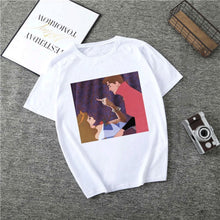 Load image into Gallery viewer, Summer Cartoon T-Shirt Princess Print Casual Woman Tshirts Harajuku Tops Aesthetics T-Shirt Punk Short Sleeve Womens T-Shirt
